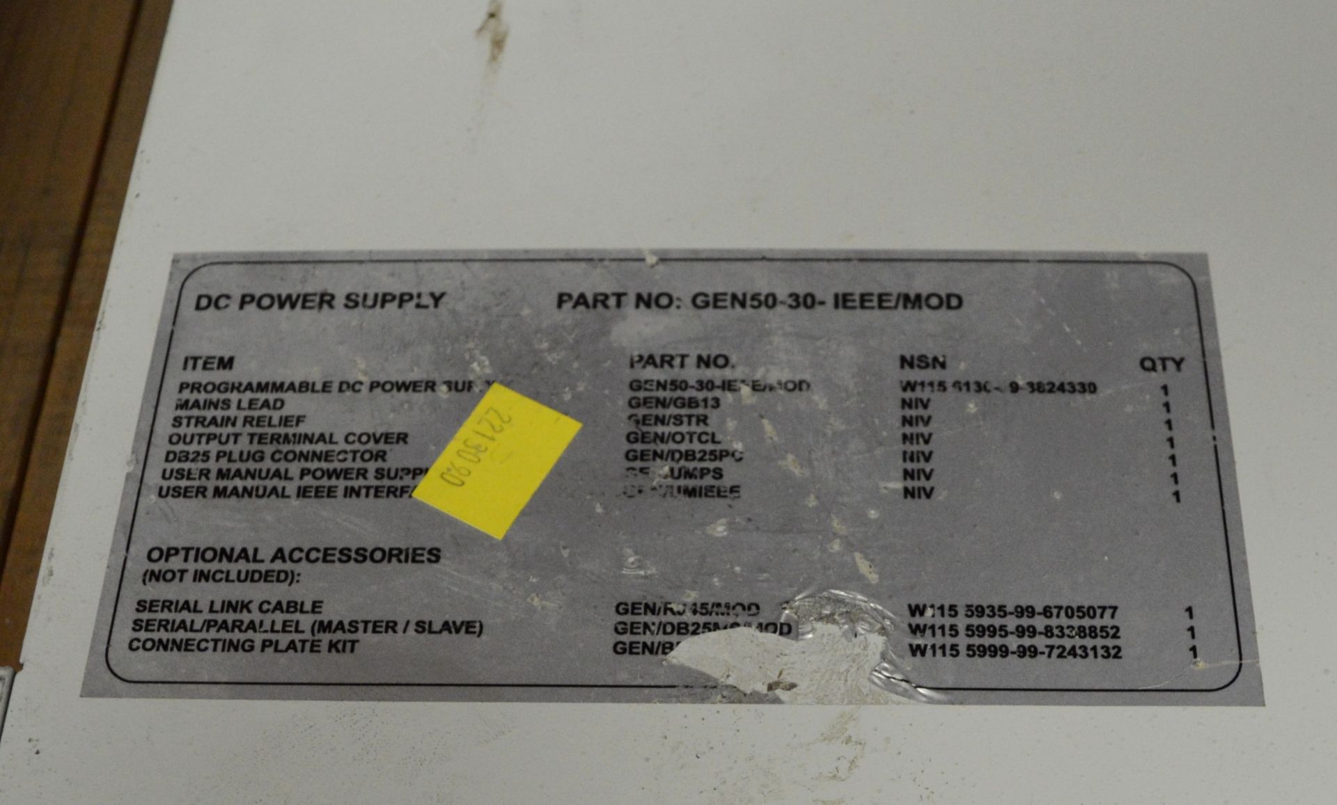 DC power supply Gen 50-34 - Image 2 of 2