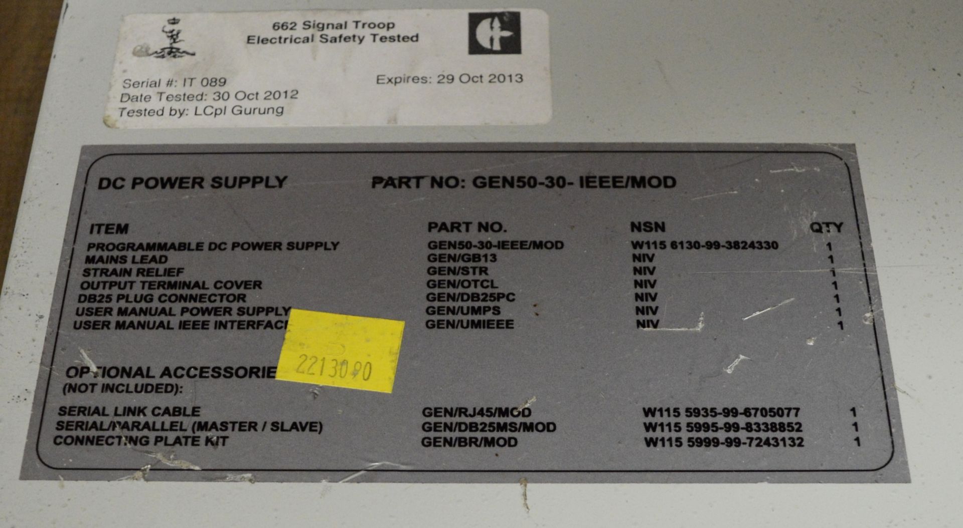 DC power supply Gen 50-33 - Image 2 of 2