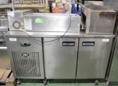 Foster EPRO 1/2H Refrigerator Cabinet, Foster Refrigerated Prepatration Top & Falcon LD22