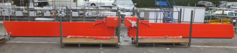 Denios Gas Strutt Assisted Double Gate Special Flood barrier assembly - Lengths 4460mm & 4450mm