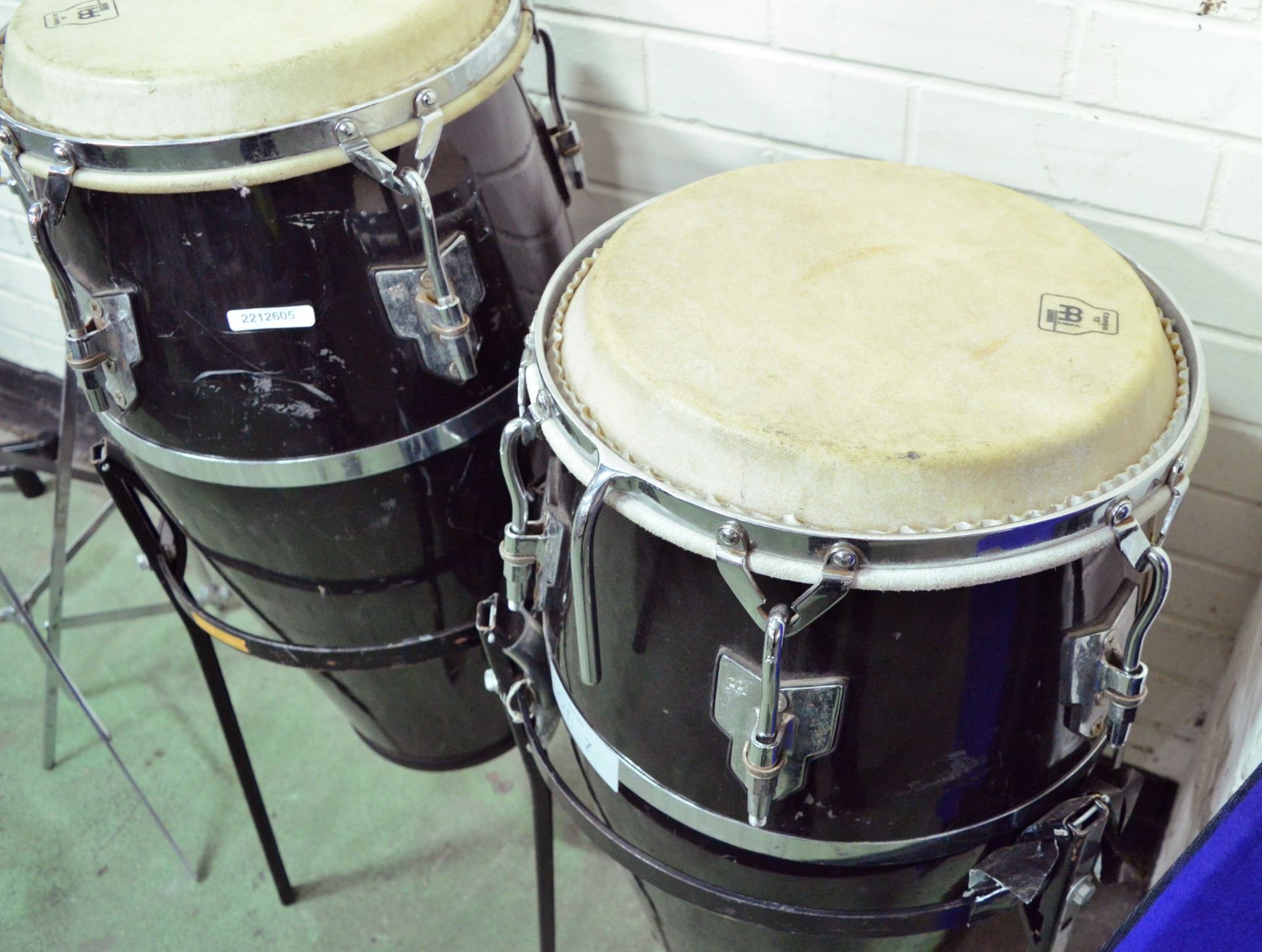 Roland AA Meinl Congas With Stands - Image 3 of 4