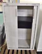 Sliding door cabinet with shelves - 800 x 430 x 1310 mm (No Keys)