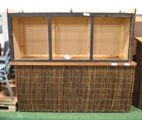 Wicker fronted bar area