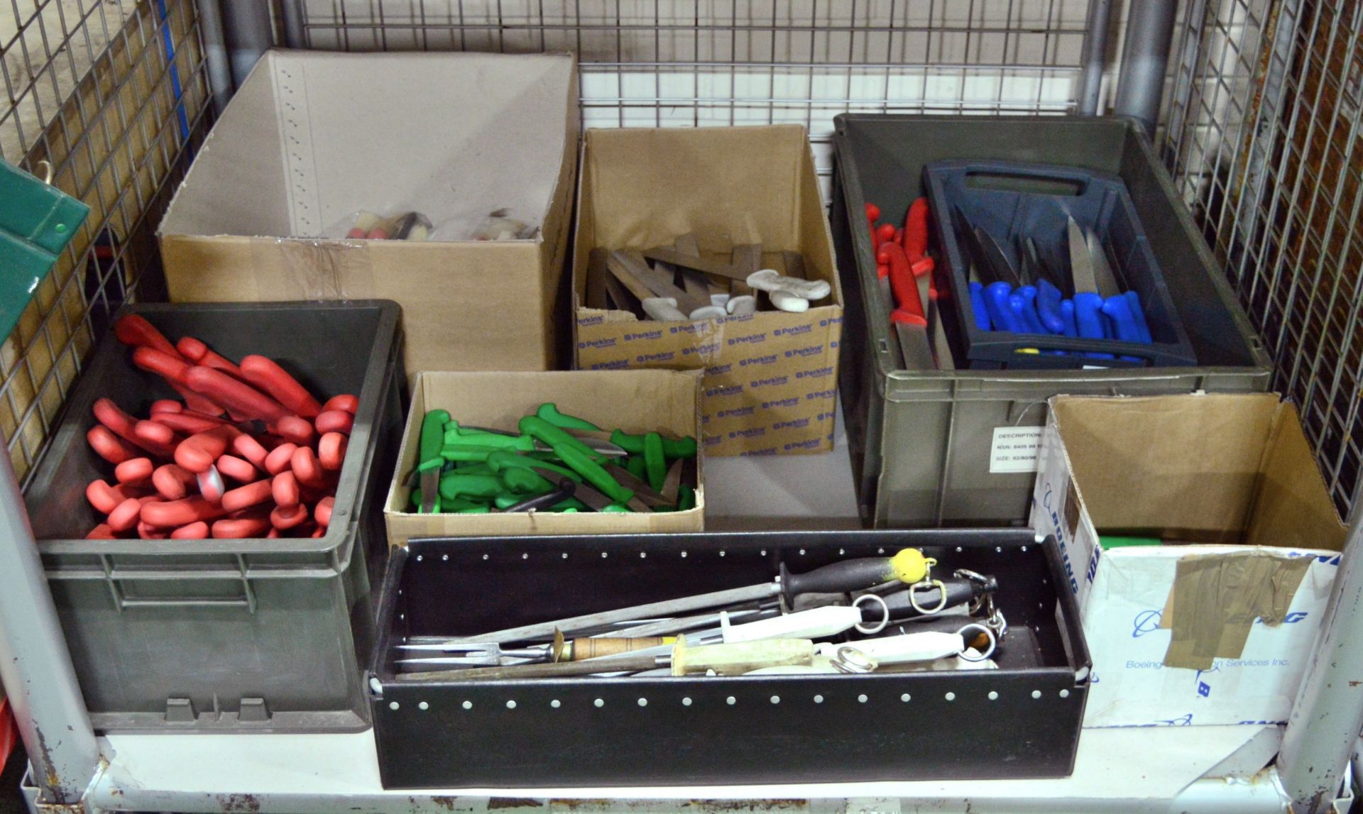 Knife, Potato Peeler, & Steel Fork Assortment