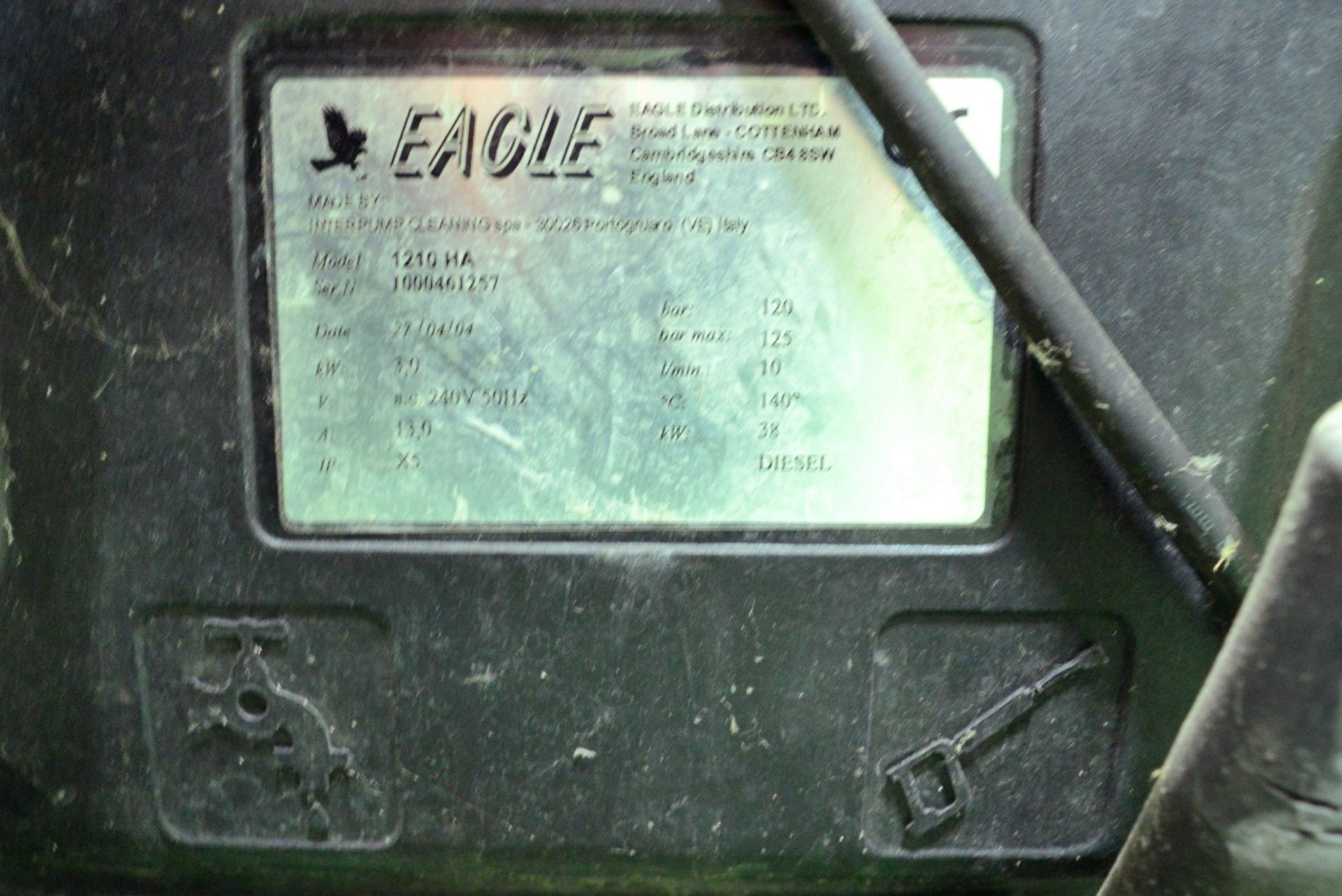 Eagle 1210 HA Pressure Washer 240V - Image 4 of 7