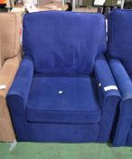 Fabric Armchair - blue