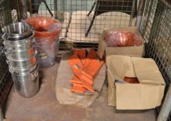 Various Plastic Aperol Spritz Ice Bowls & Bar Mats and Wine/Champagne Buckets