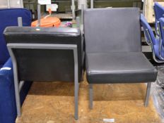 3x PVC reception chairs