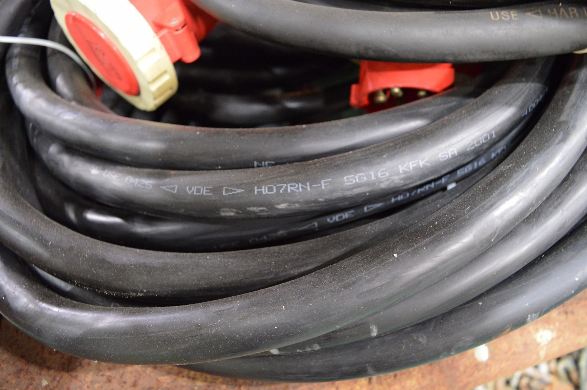 12x Lewden 63A 3P+N+E Cable Assemblies - Unknown lengths - Image 2 of 2