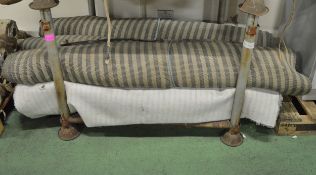 4x rolls of carpet / matting - 6ft wide - unknown lengths