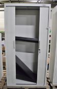 Sliding door cabinet with shelves - 1000 x 430 x 1990 mm