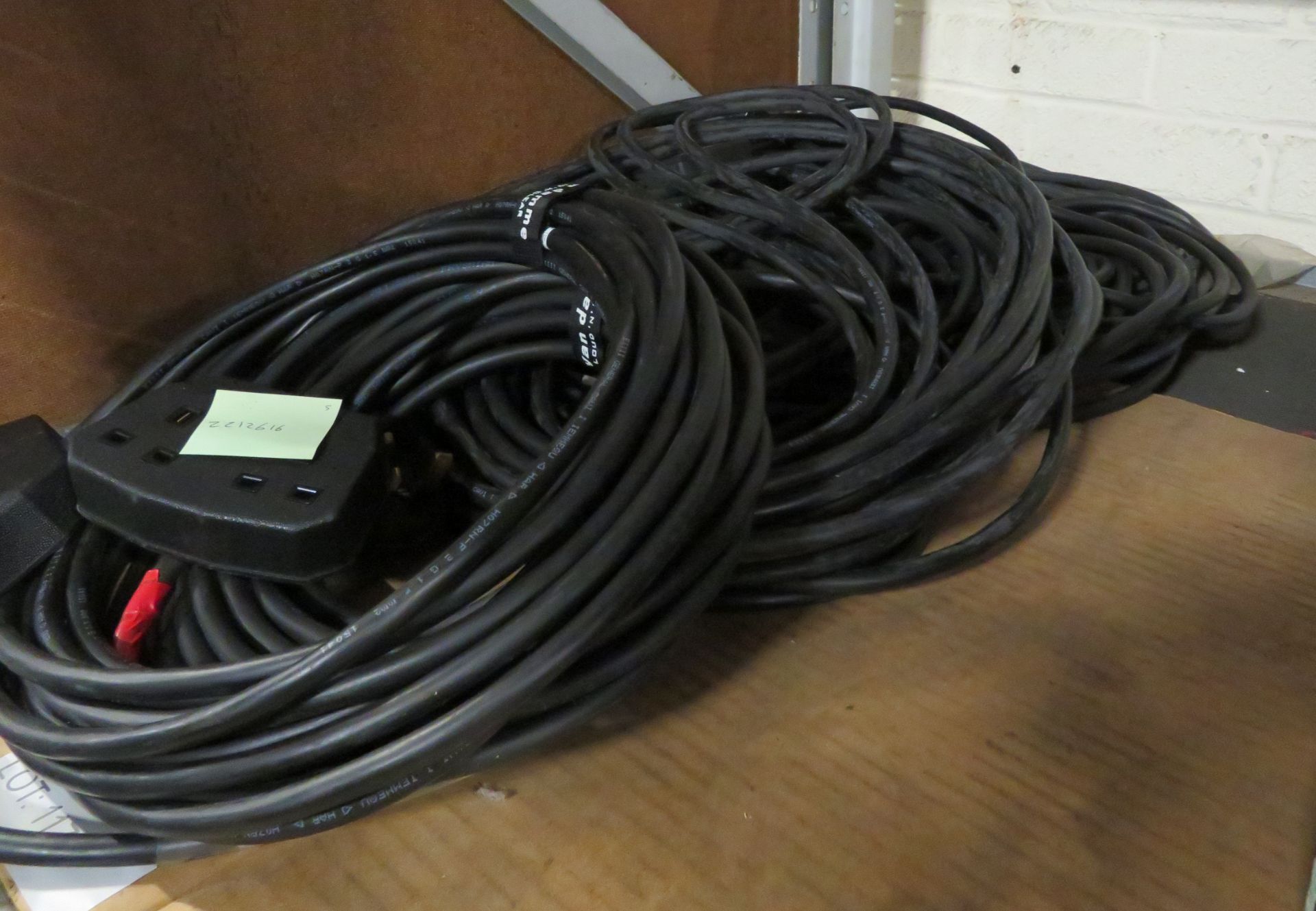 5x 2 Plug gang plug extension cables - Image 3 of 3