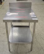 Stainless Steel Preparation Table - L600 x W650 x H1000mm