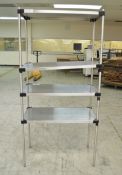 Metro Stainless Steel 4 Tier Shelving Unit - L900 x W460 x H1900mm