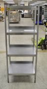 Bartlett 4 Tier Shelving Unit - L600 x W460 x H1540mm