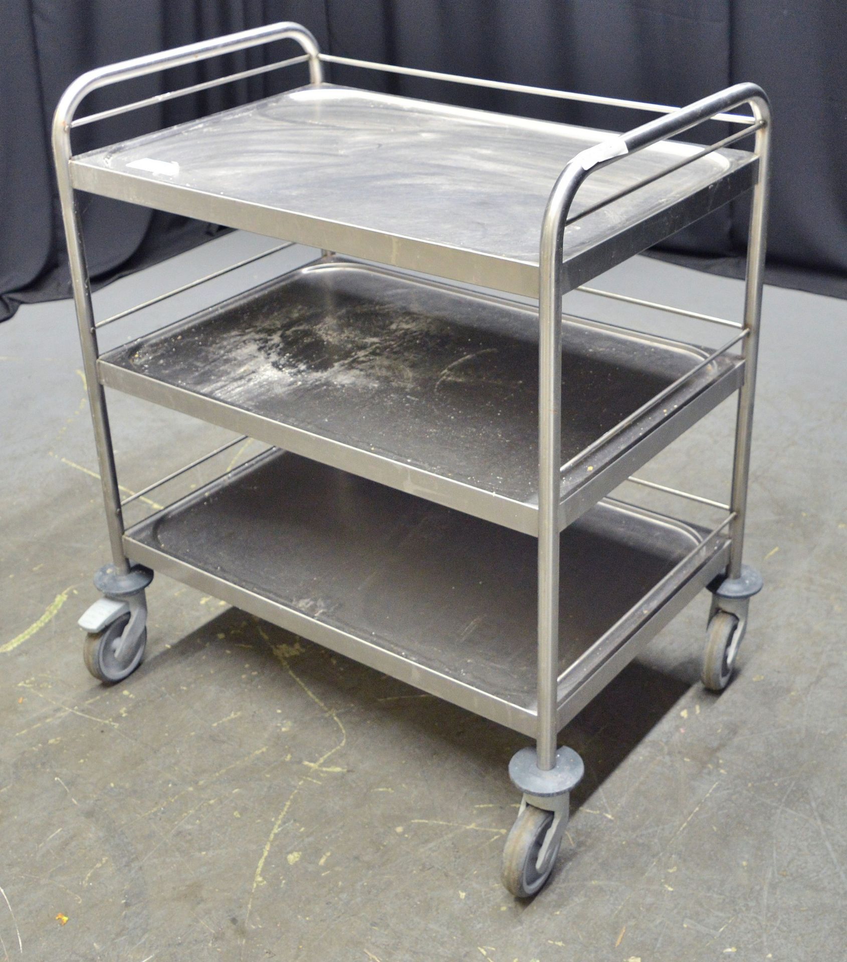 Stainless Steel 3 Tier Serving Trolley - L820 x W530 x H960mm - Image 3 of 3