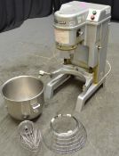 Hobart NCM20 Quart Planetary Electric Mixer with Attachments - Single Phase