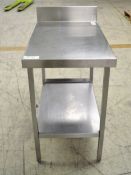 Stainless Steel Preparation Table with Bottom Shelf - L530 x W840 x H950mm