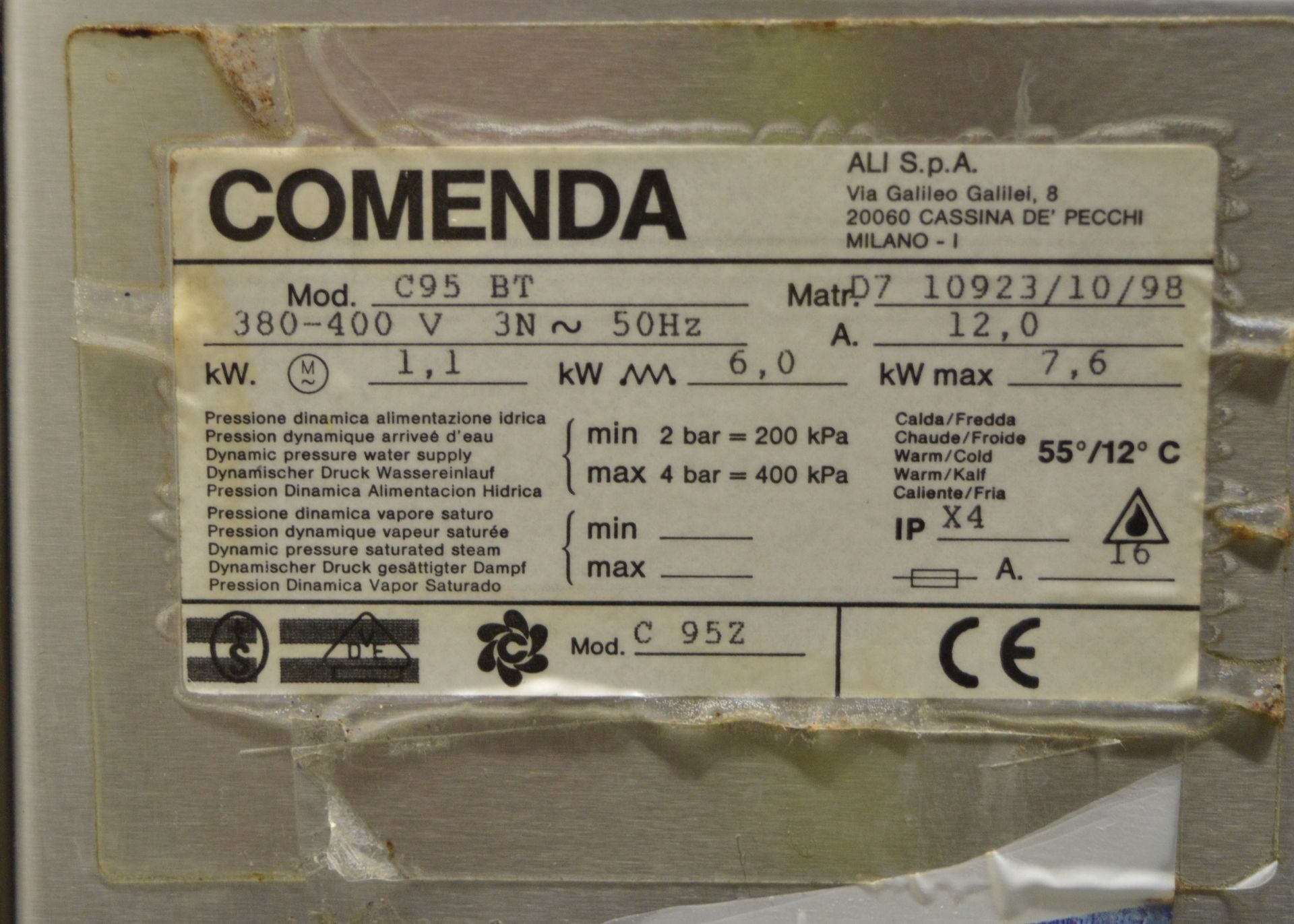 Comenda C95 Pass Through Dishwasher - 400v - Image 7 of 9