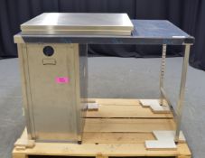 Stainless Steel Preparation Table with Waste Bin Opening - L1260 x W850 x H910mm