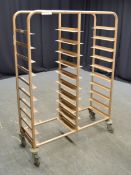 20 Shelf Tray Trolley - L1030 x W360 x H1430mm