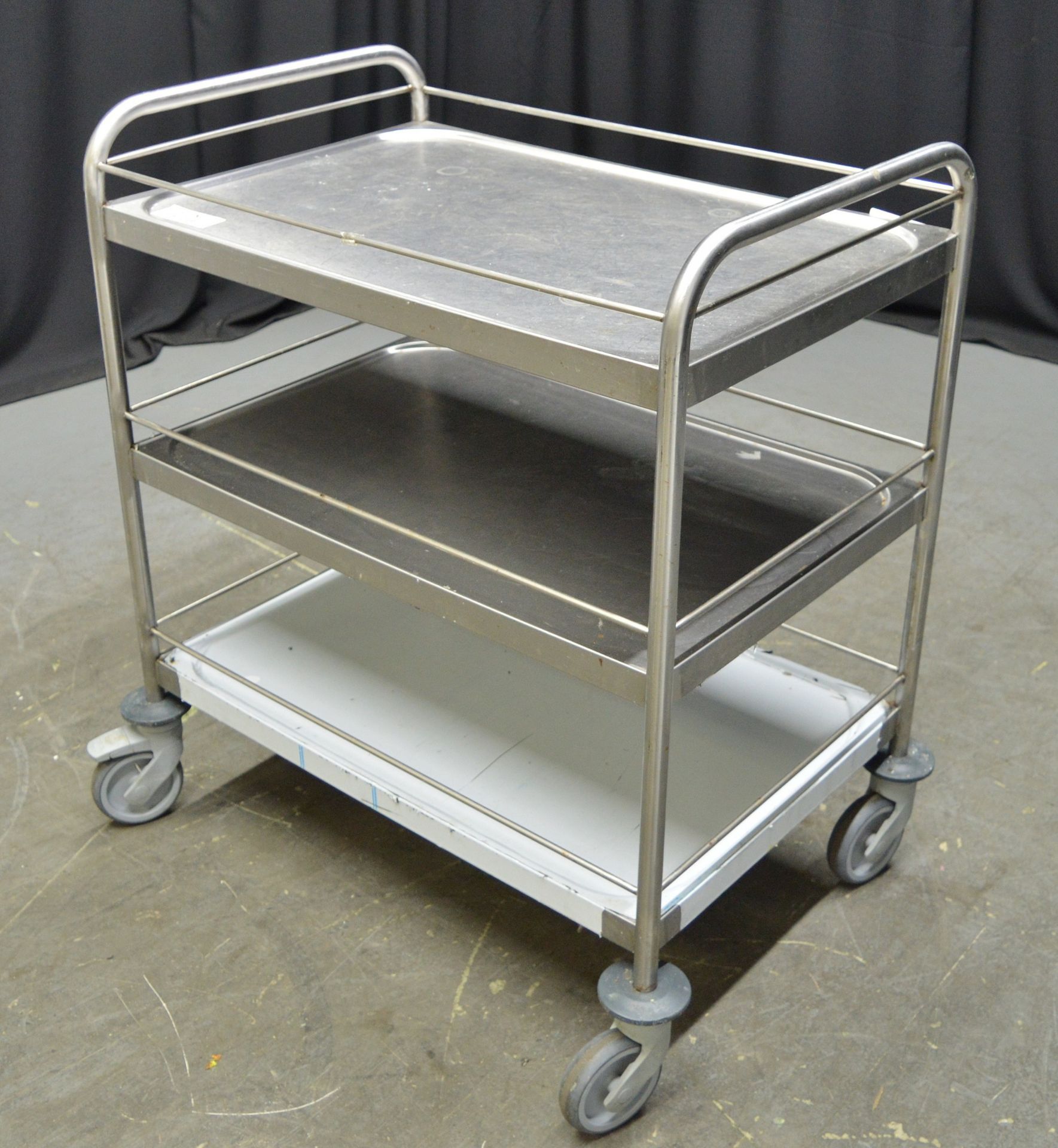 Stainless Steel 3 Tier Serving Trolley - L820 x W550 x H960mm - Image 3 of 3