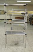 Stainless Steel 4 Tier Shelving Unit - L900 x W450 x H1900mm