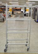 Stainless Steel Shelving Unit on Wheels (No Shelves) - L860 x W380 x H1730mm