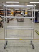 Stainless Steel 4 Tier Shelving Unit (No Shelves) - L1220 x W370 x H1880mm