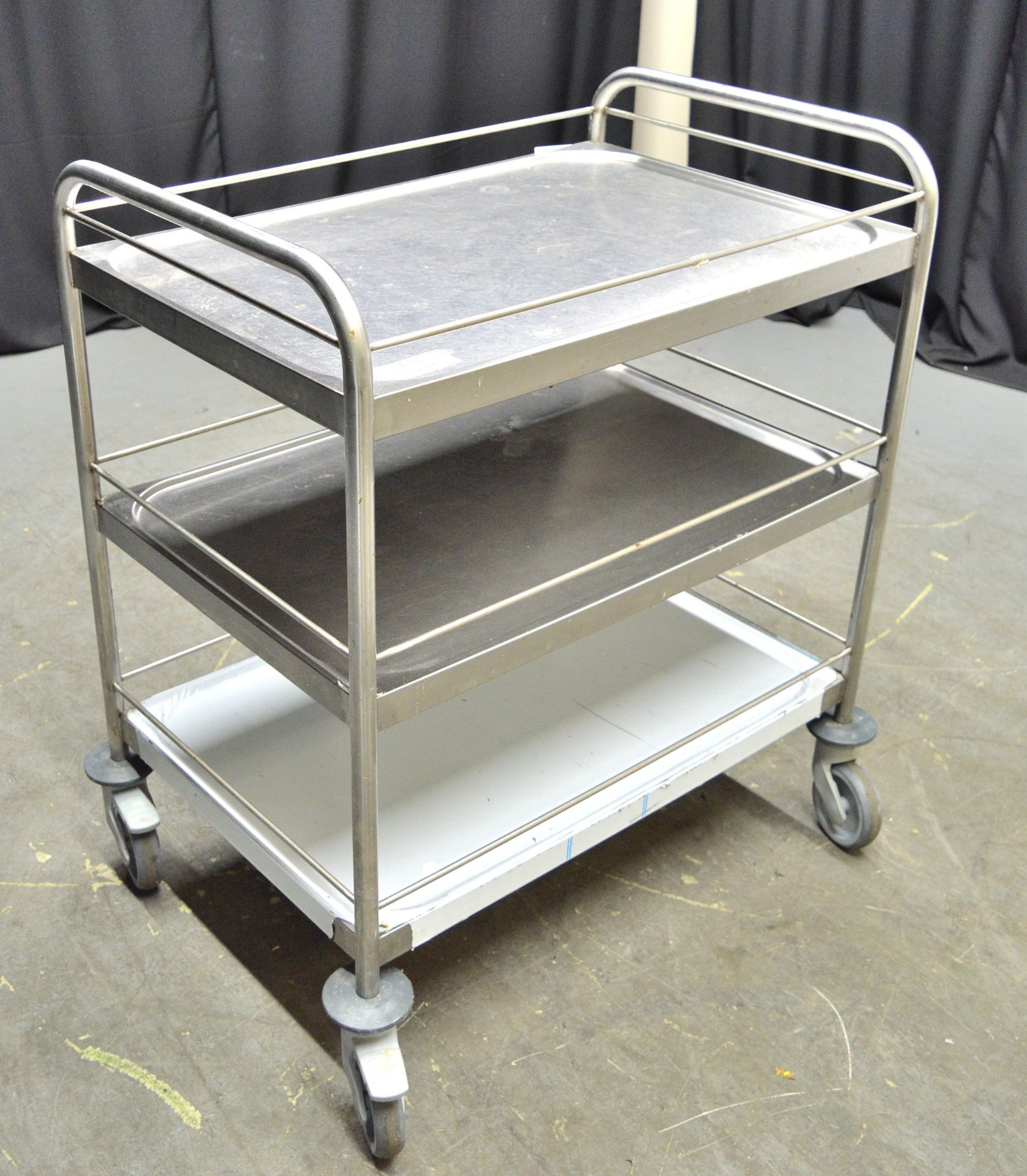 Stainless Steel 3 Tier Serving Trolley - L820 x W550 x H960mm - Image 2 of 3