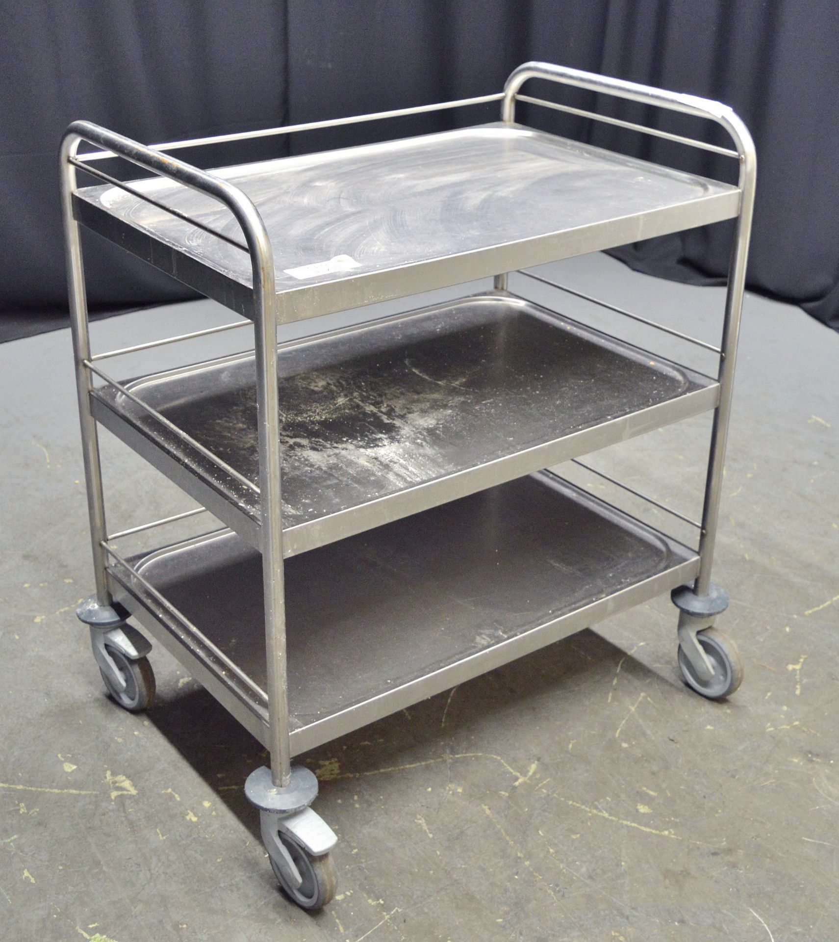 Stainless Steel 3 Tier Serving Trolley - L820 x W530 x H960mm - Image 2 of 3