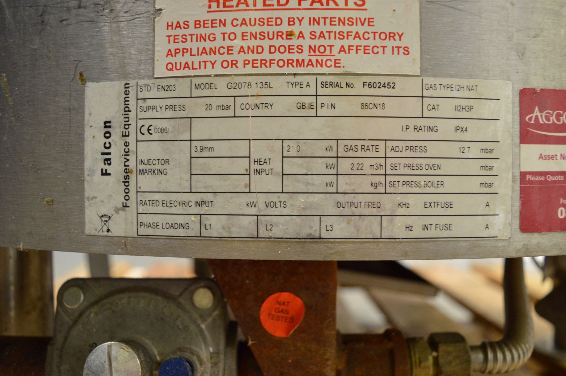 Falcon Dominator G2078 Gas Boiling Pan 135l - (No Lid) - Image 6 of 6