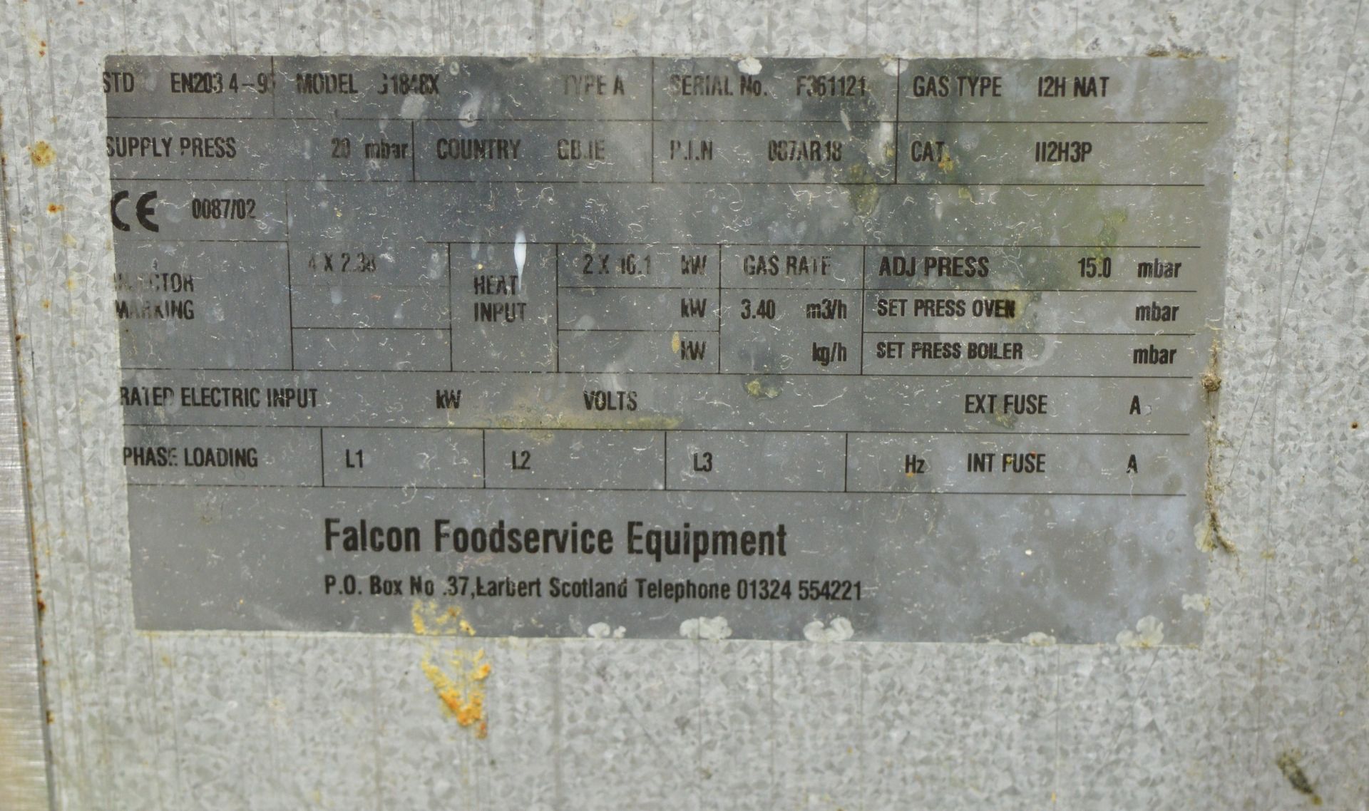 Falcon Chieftain Gas Fryer L600 x W950 x H1180mm - Image 8 of 8