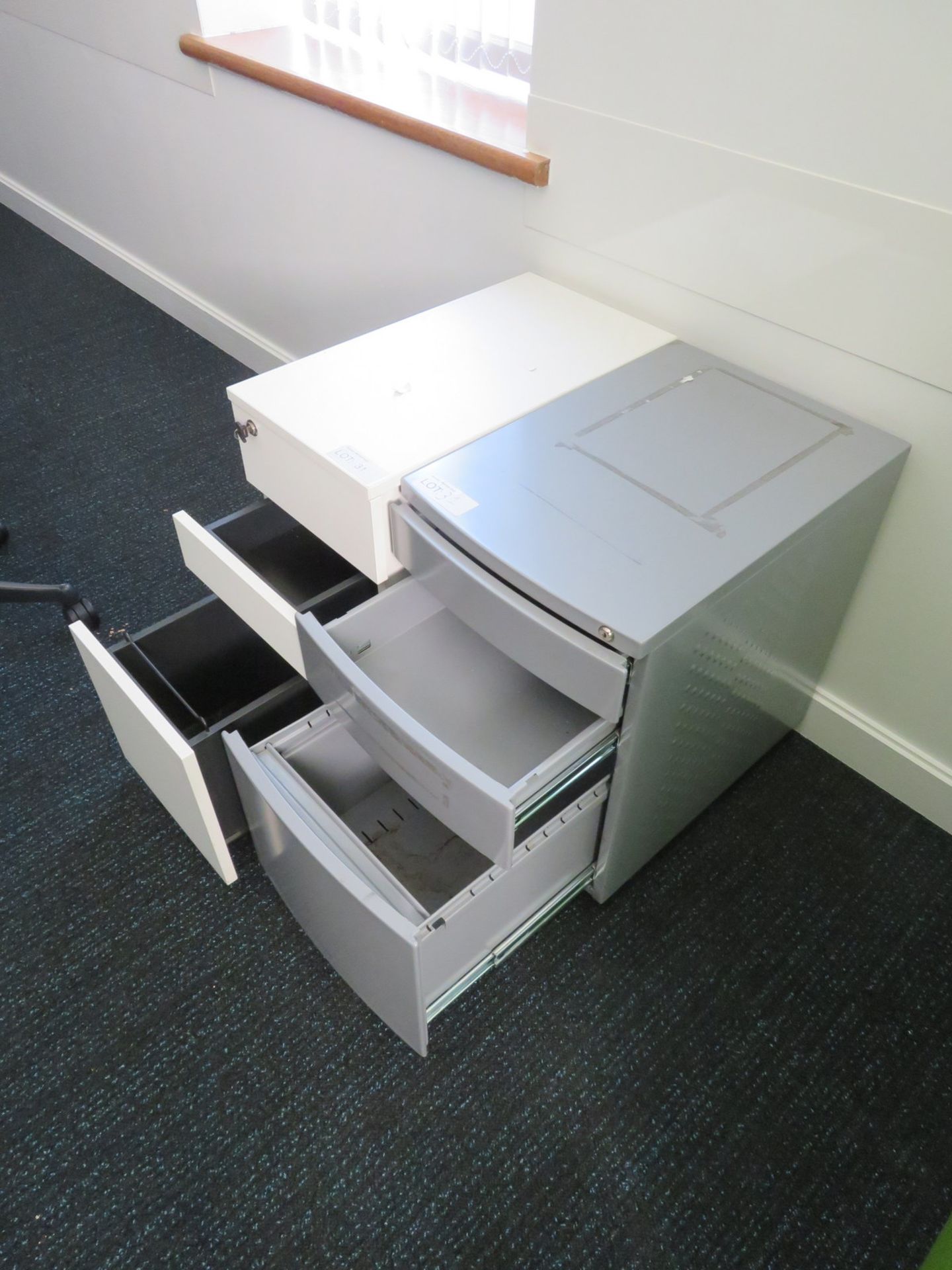 2x 3 Drawer Office Pedestals. - Image 2 of 2