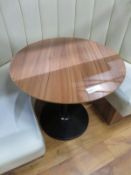 3x Round Canteen Tables. Dimensions: 800x800x740mm (LxDxH)