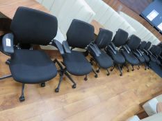 10x Humanscale Freedom Task Office Swivel Chairs. Varying Condition.