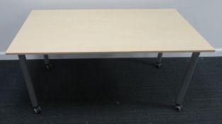 Tiltable Office Desk. Dimensions: 1500x750x740mm (LxDxH)