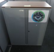 Metal 2 Door Office Storage Cupboard. Dimensions: 1000x480x1300mm (LxDxH)