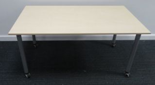 Tiltable Office Desk. Dimensions: 1500x750x740mm (LxDxH)