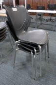 4x Plastic Canteen/Office Chairs.