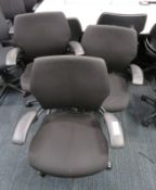 5x Humanscale Freedom Task Office Swivel Chairs. Varying Condition.