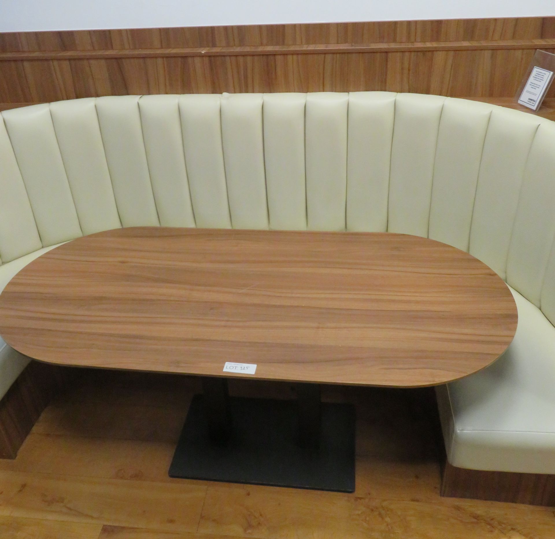 Oval Canteen Table. Dimensions: 1710x800x750mm (LxDxH) - Image 2 of 2