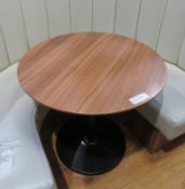 3x Round Canteen Tables. Dimensions: 800x800x740mm (LxDxH)