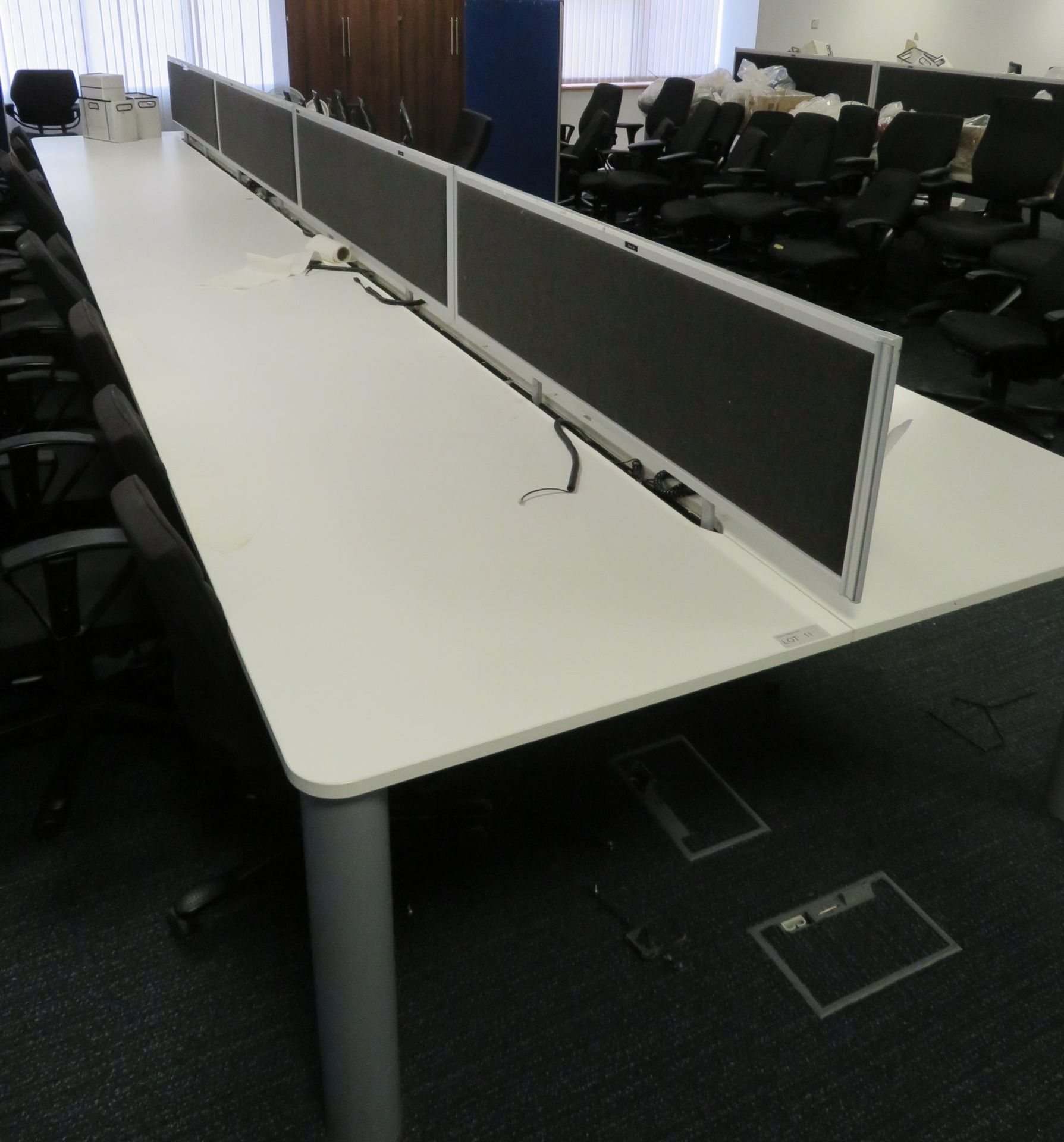 Bank Of Desks Seating 10. Dimensions: 6505x1800x745mm. (LxDxH) - Image 2 of 2