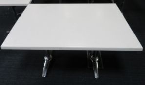 6x Canteen Tables. Dimensions: 1200x790x740mm (LxDxH)