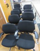 10x Humanscale Freedom Task Office Swivel Chairs. Varying Condition.