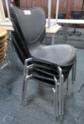 5x Plastic Canteen/Office Chairs.