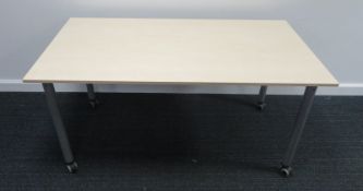 Tiltable Office Desk. Dimensions: 1500x750x740mm (LxDxH)