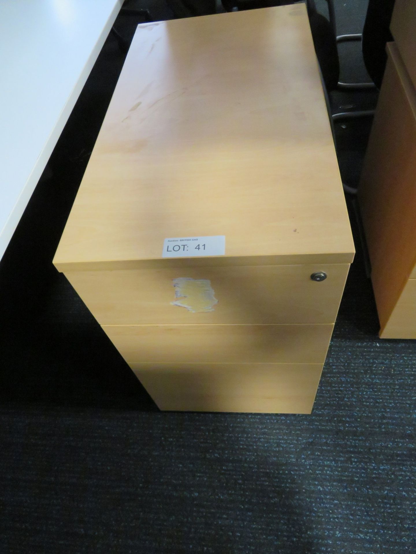 3 Drawer Pedestal. Dimensions: 430x800x730mm (LxDxH)