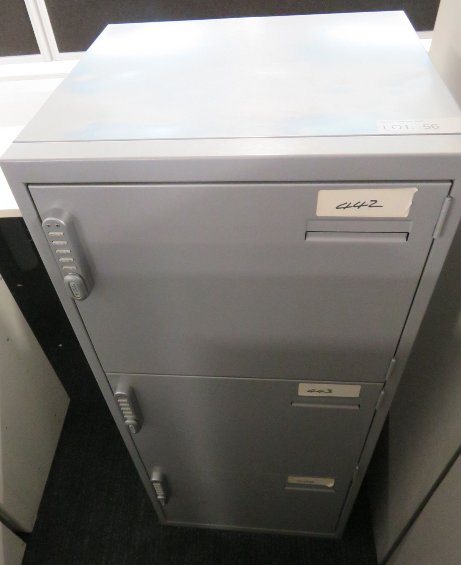 3 Locker Unit. Dimensions: 510x475x1163mm (LxDxH)